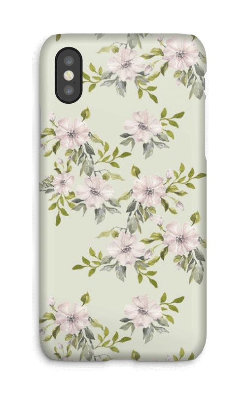 Rosa blomster deksel IPhone X
