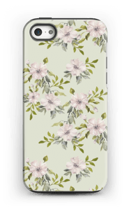 Flowers in light pink case IPhone 5/5s tough