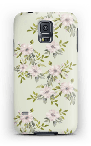 Flowers in light pink case Galaxy S5