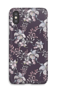 Fiori in viola cover IPhone X