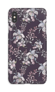 Lilla blomster deksel IPhone XS Max