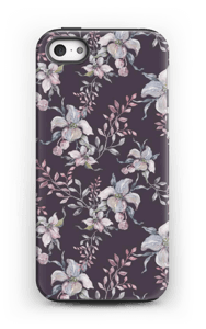 Purple & flowers case IPhone 5/5s tough