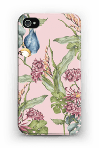 Parrot & flowers case IPhone 4/4s