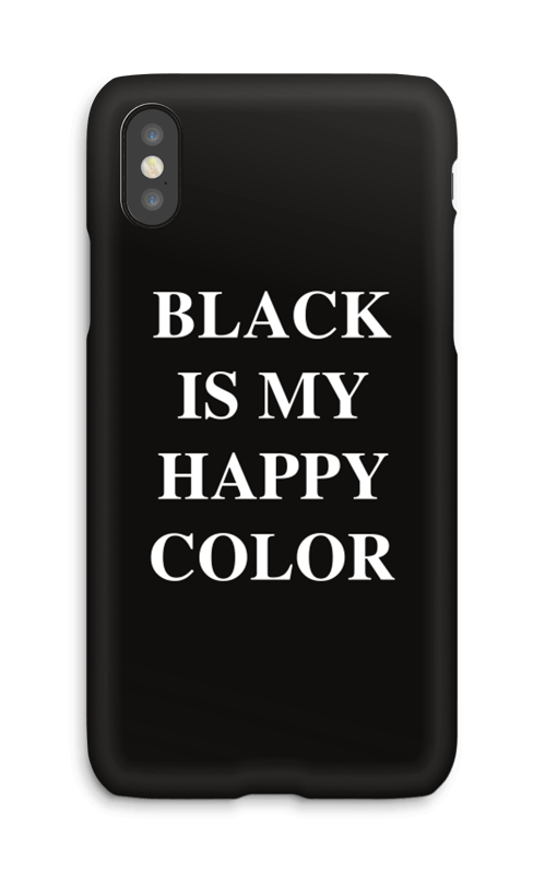 Black is my happy color deksel IPhone X