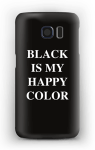 Black is my happy color deksel Galaxy S6