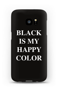 Black is my happy color case Galaxy S7 Edge