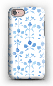 Blue flowers case IPhone 7 tough