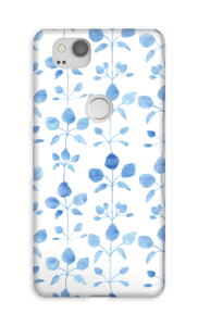 Blomster i blå cover Pixel 2