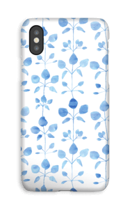 Fiori in blu cover IPhone XS