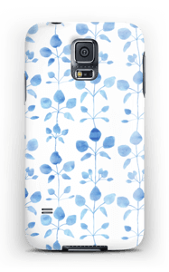 Blue flowers case Galaxy S5