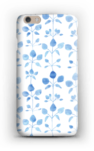 Blå blomster deksel IPhone 6 Plus