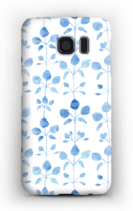 Sinisiä kukkaisia kuoret Galaxy S6