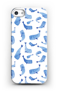 Whales in blue case IPhone 5/5S