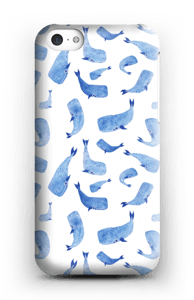 Hvaler i blått deksel IPhone 5c