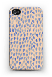 Blå dråper deksel IPhone 4/4s