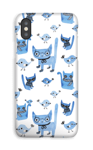 Uccelli e gatti cover IPhone XS