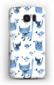 Fugler og katter deksel Galaxy S6