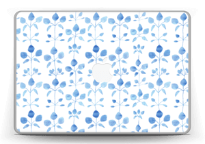 Flowers in blue Skin MacBook Pro 13” -2015