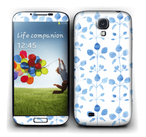Blue flowers  Skin Galaxy S4