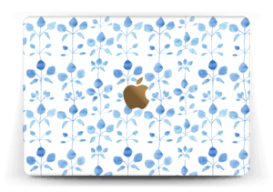 Sinisiä kukkaisia tarrakuori MacBook 12”