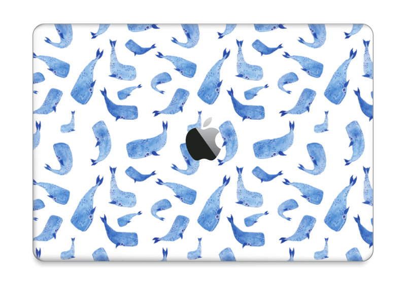 Whales in blue Skin MacBook Pro 13” 2016-