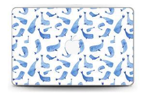 Whales in blue Skin MacBook Air 11”