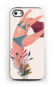 Dans i blomster deksel IPhone 5/5s tough