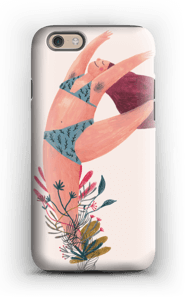 Dans i blomster deksel IPhone 6s tough