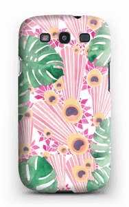 Pinkki riikinkukko kuoret Galaxy S3