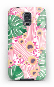 Rosa påfugl deksel Galaxy S5