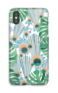 Blue Peacock case IPhone X