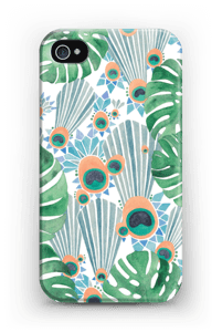 Blå påfugl deksel IPhone 4/4s