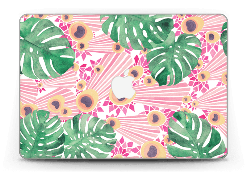 Plantes & plumes roses Skin MacBook Pro Retina 13” 2015