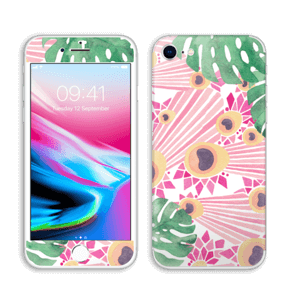 Pink Peacock Skin IPhone 8