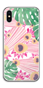 Pink Peacock Skin IPhone X