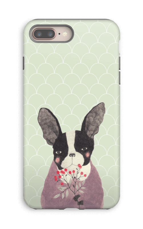 Fransk bulldog skal IPhone 8 Plus tough