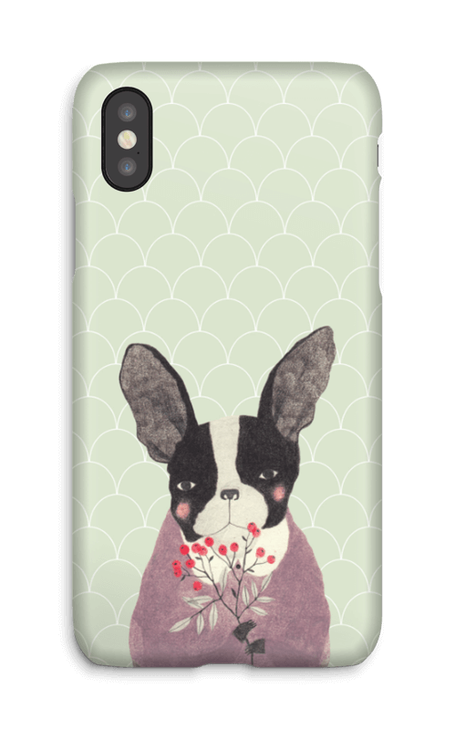Fransk bulldog skal IPhone X