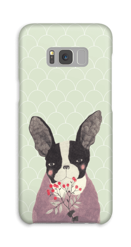 Fransk bulldog skal Galaxy S8 Plus