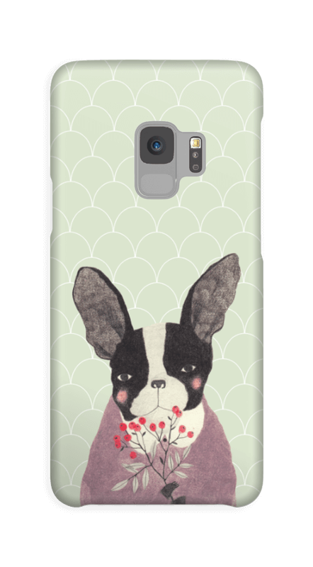 Fransk bulldog skal Galaxy S9