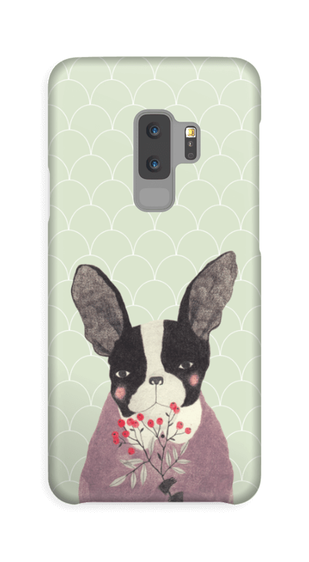 Fransk bulldog skal Galaxy S9 Plus