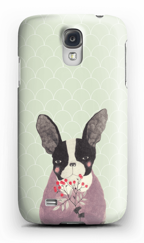 Fransk bulldog skal Galaxy S4