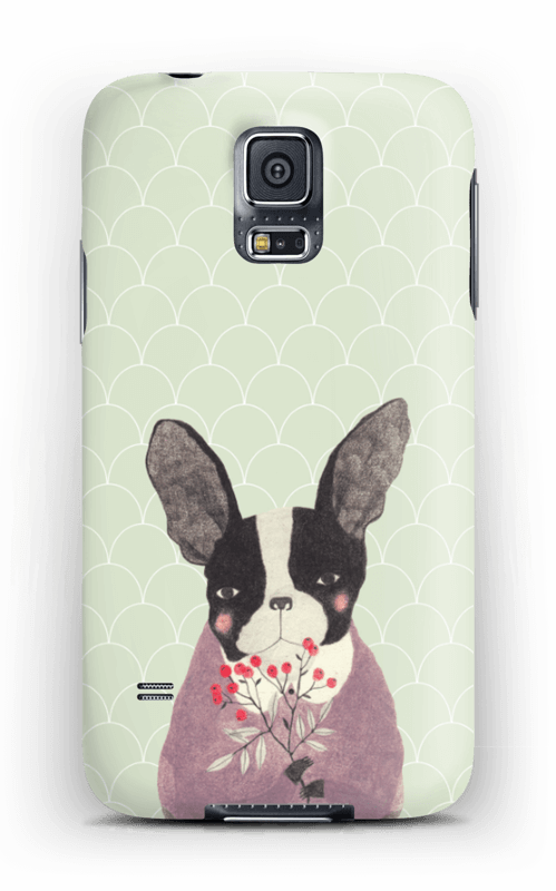 Fransk bulldog skal Galaxy S5