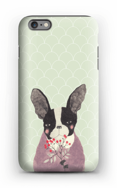 Fransk bulldog skal IPhone 6 Plus tough