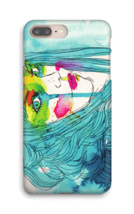 Kvinne i blått deksel IPhone 8 Plus