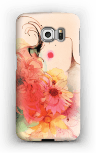 Jente med lange øyevipper deksel Galaxy S6 Edge