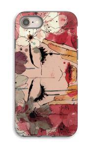 Blomsterjente deksel IPhone 8 tough