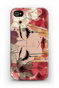 Blomsterjente deksel IPhone 4/4s