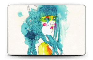 Girl in Blue Skin MacBook Air 11”