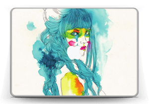 Girl in Blue Skin MacBook Pro 13” -2015
