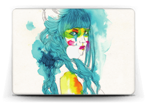 Girl in Blue Skin MacBook Air 13”